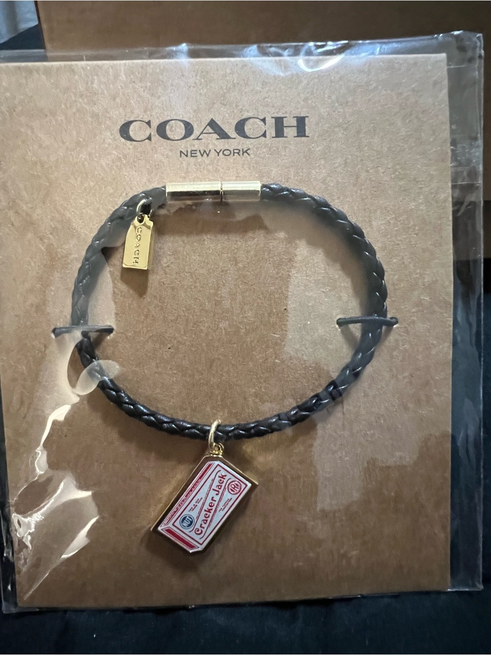 Coach x Cracker Jack Limited Edition Leather Charm Bracelet New Unisex 2018